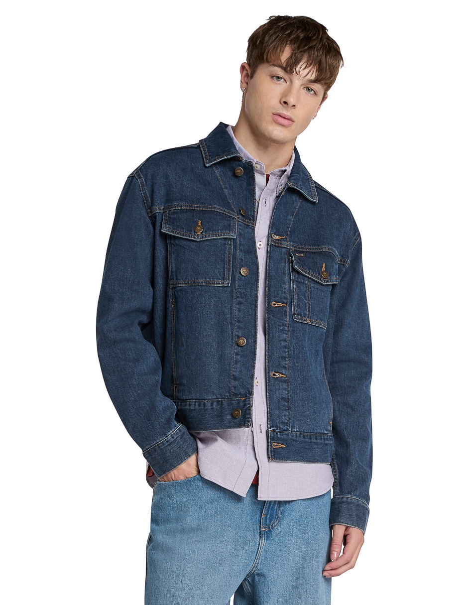 Chamarra casual American Eagle de algodón con bolsillos para hombre |  Liverpool