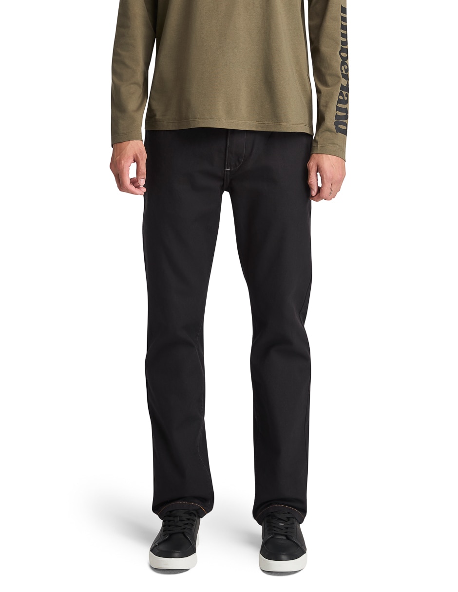 Pantalón regular de algodón para hombre