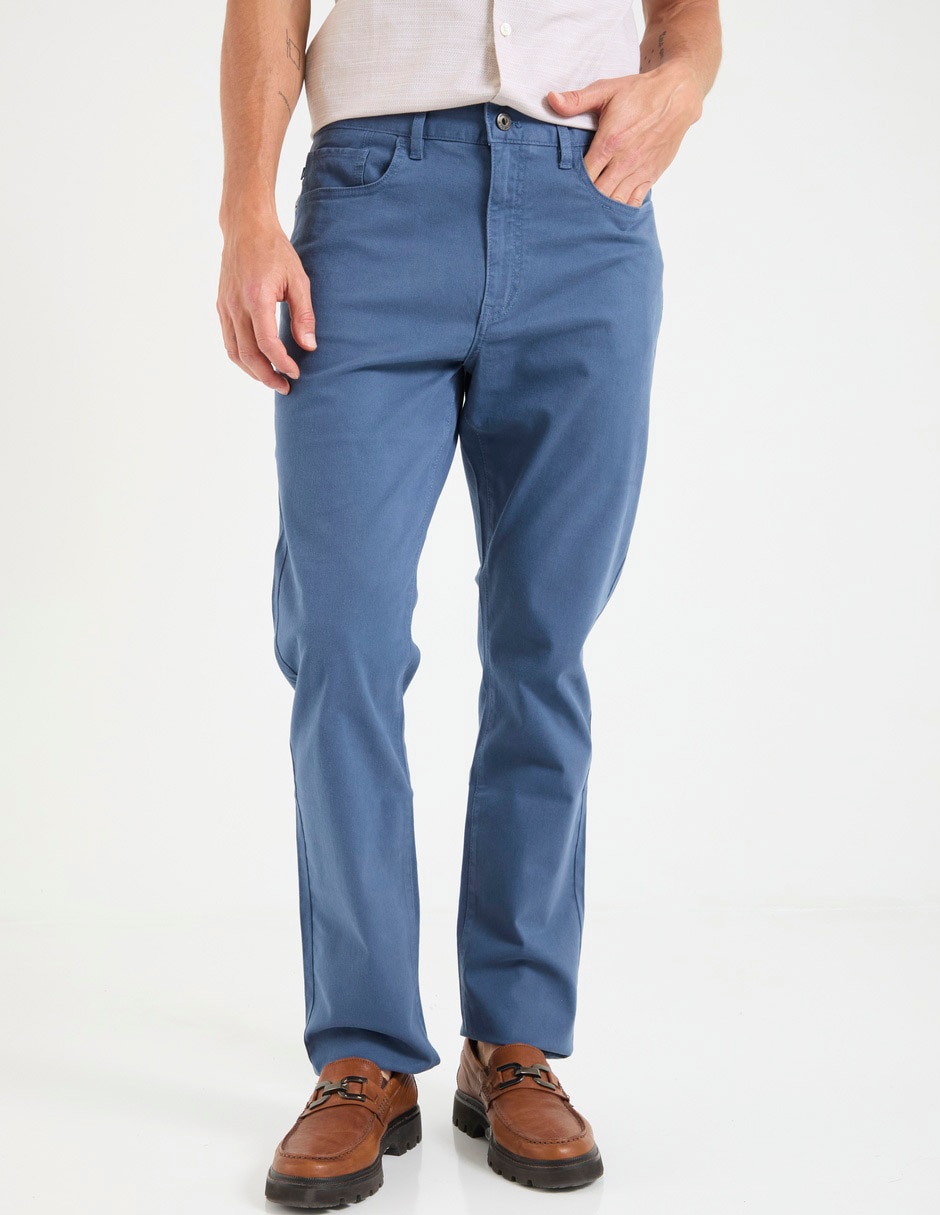 Pantalón regular de algodón para hombre Pantalón regular de algodón para hombre