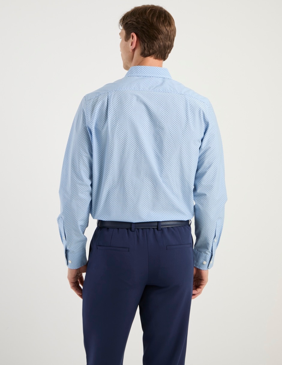 Camisa casual de algodón manga larga para hombre