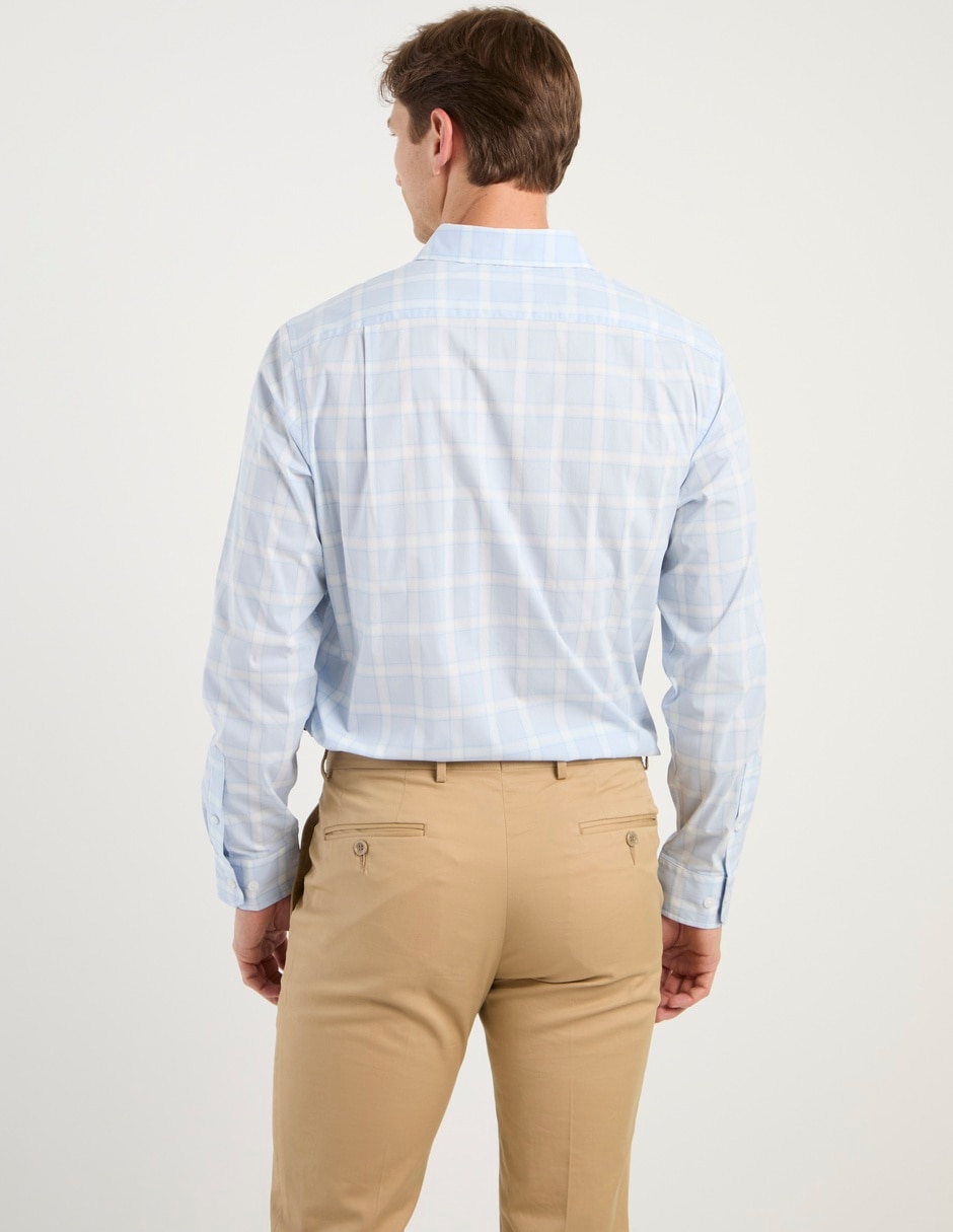 Camisa casual de algodón manga larga para hombre 2
