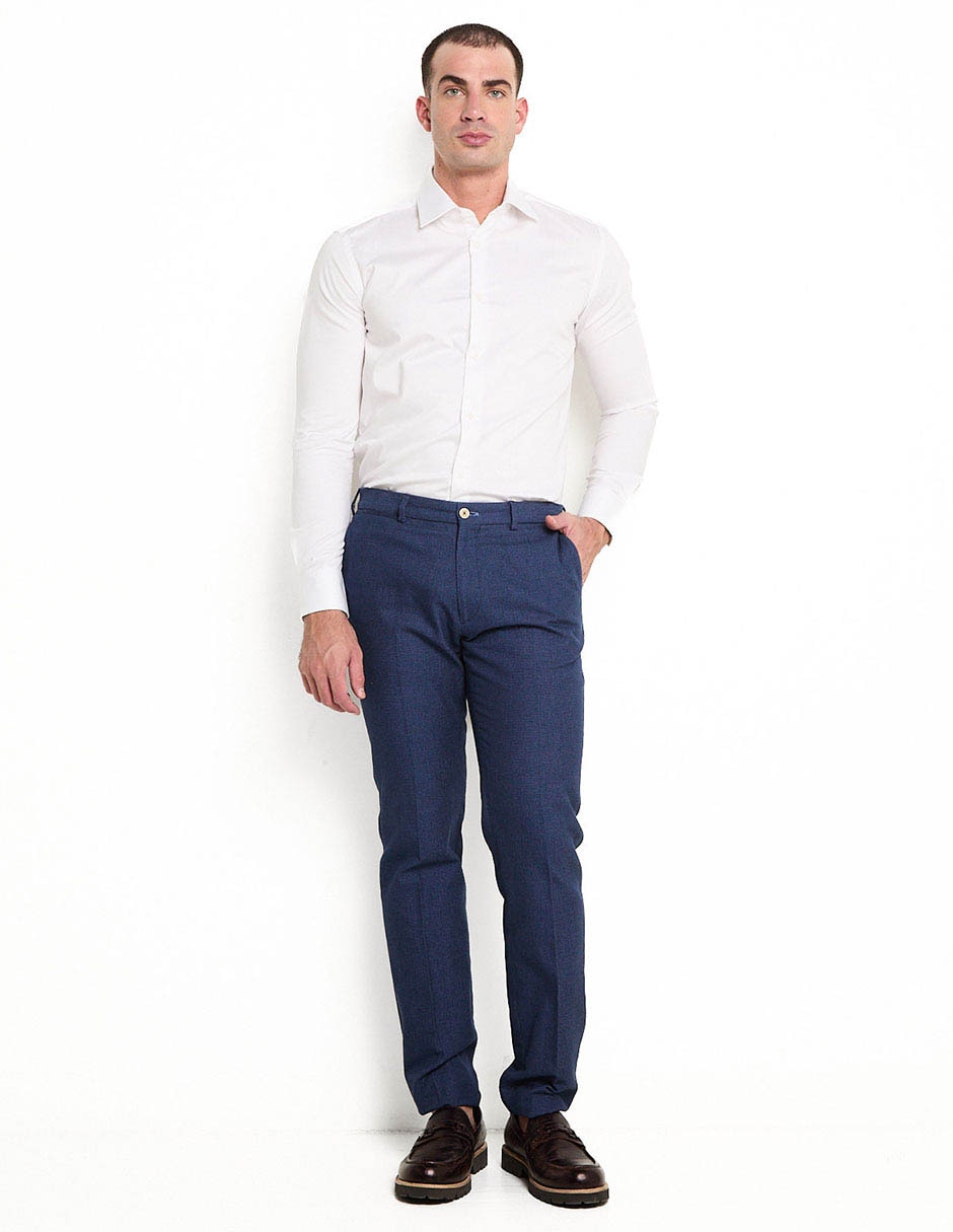 Camisa formal de algodón manga larga para hombre 3