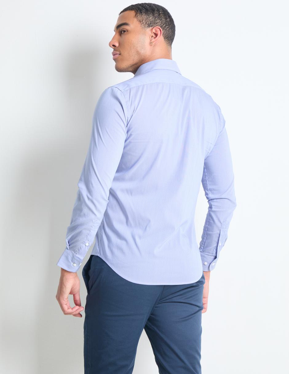 Camisa casual manga larga para hombre 2