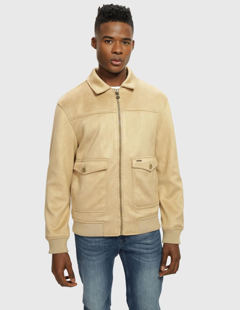 Guess Cazadora Piel Sintetica Hombre Cazadoras De Piel Hombre