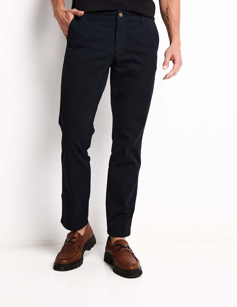 Pantalón chino regular de algodón para hombre Pantalón chino regular de algodón para hombre