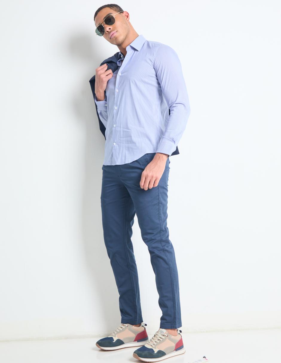 Pantalón slim de algodón para hombre 3