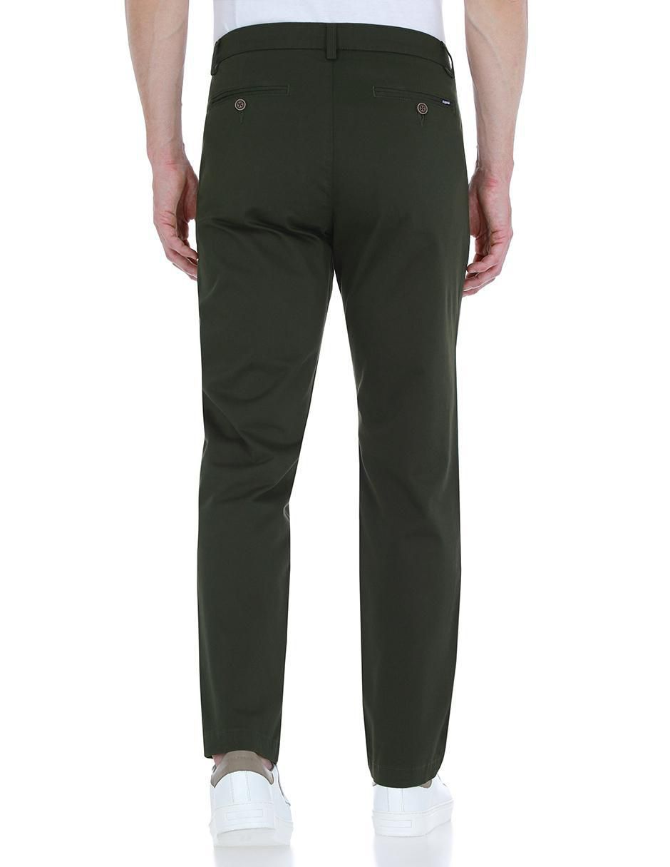 Pantalón business casual regular de algodón para hombre 2
