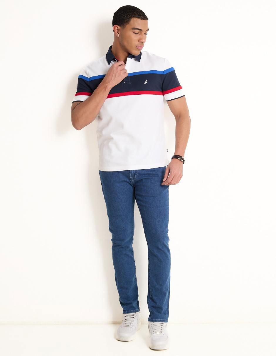 Jeans straight lavado obscuro para hombre 3