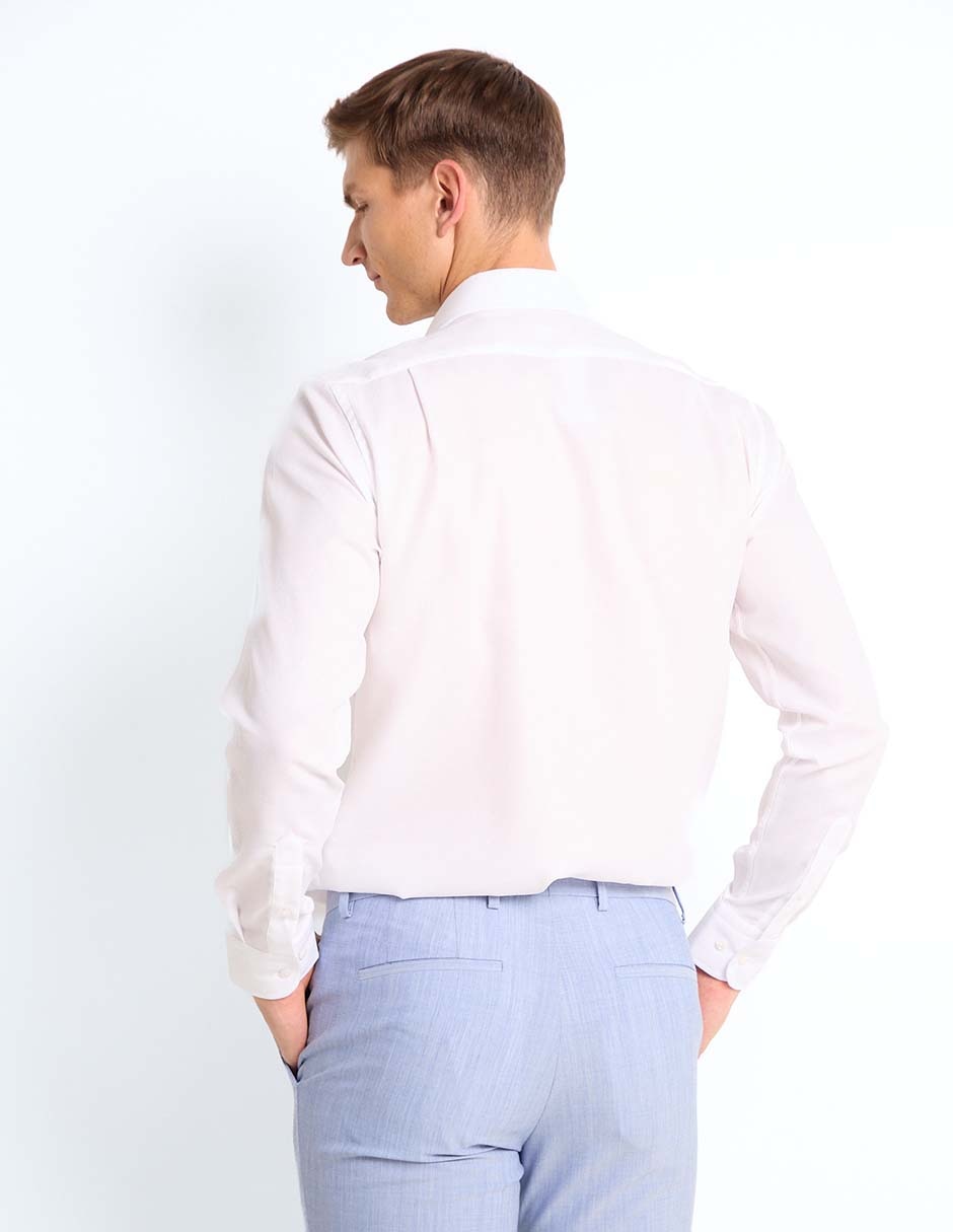 Camisa de vestir de algodón manga larga para hombre 2