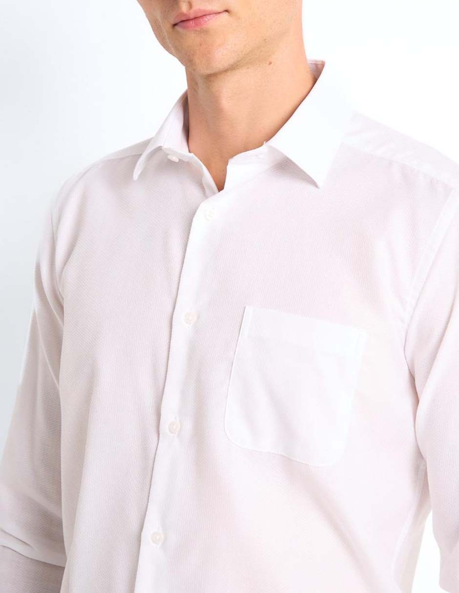 Camisa de vestir de algodón manga larga para hombre 4