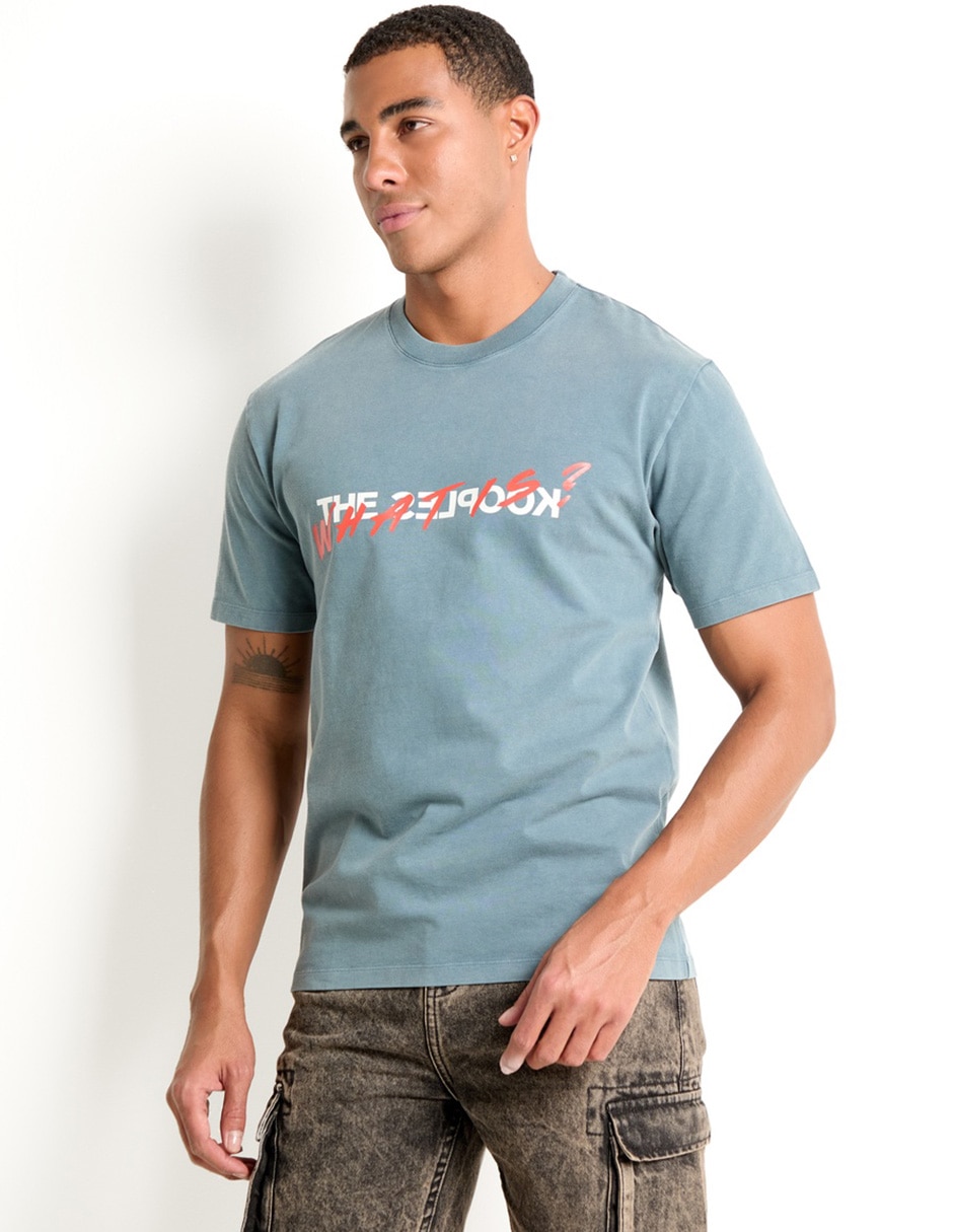 Playera cuello redondo para hombre
