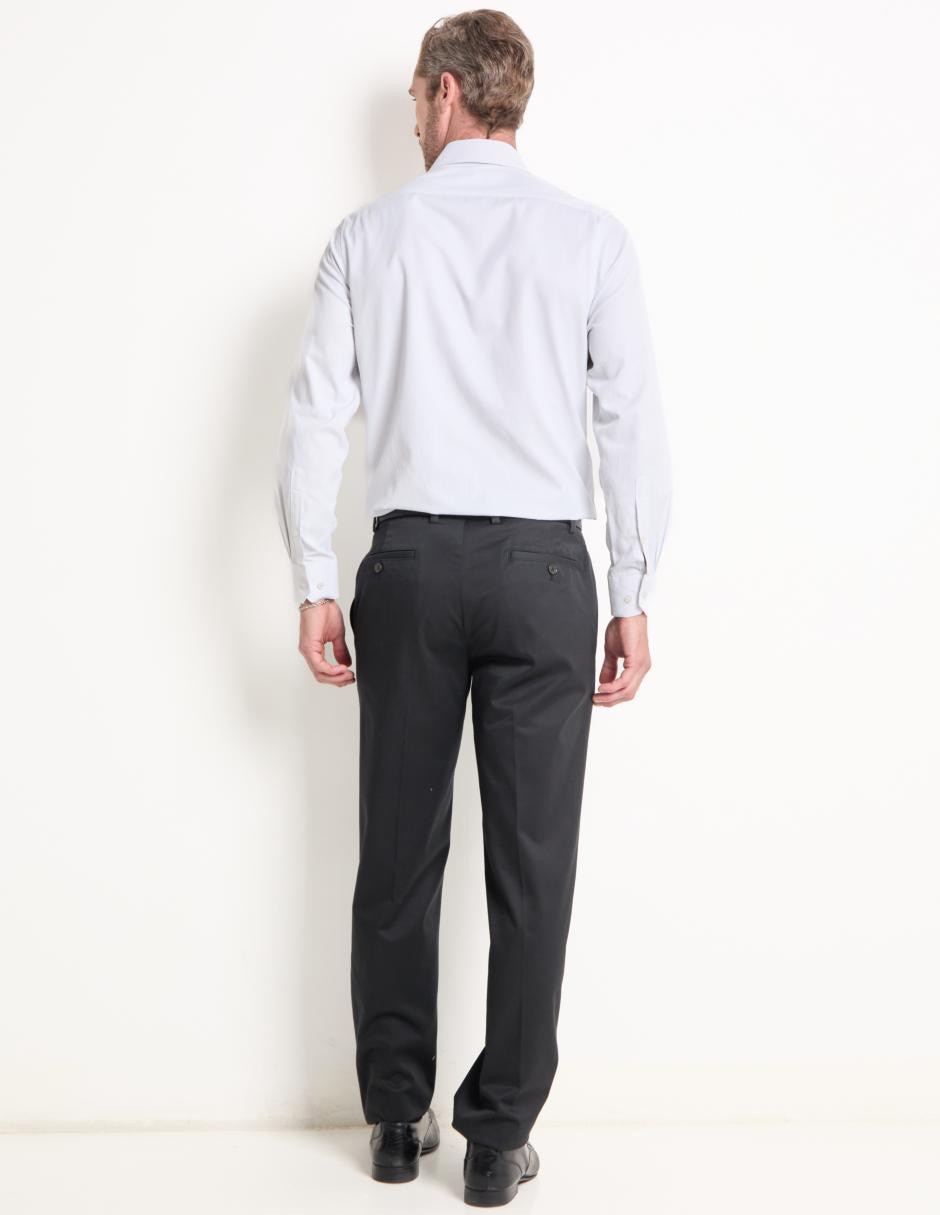 Pantalón business casual de vestir regular de algodón para hombre 2