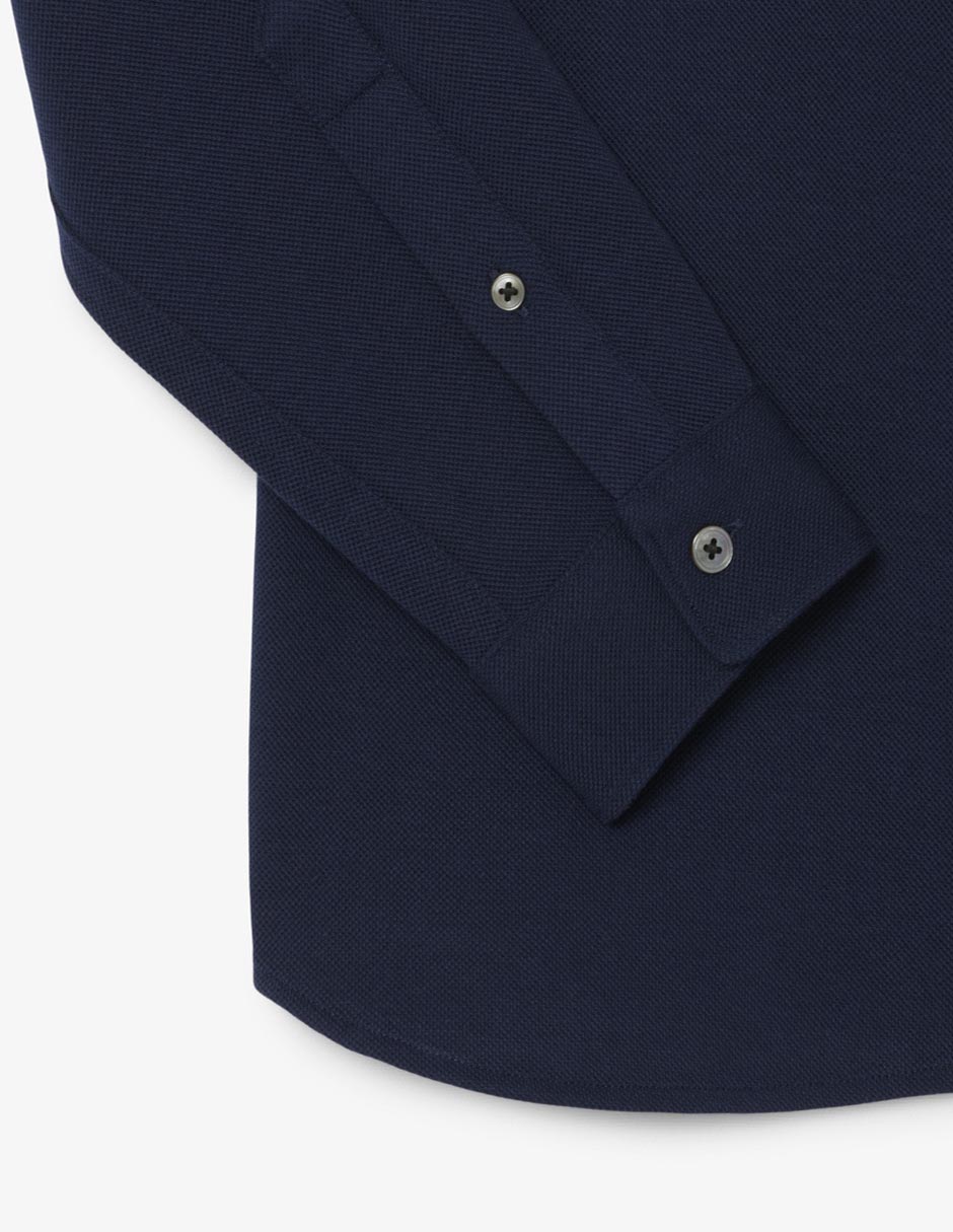 Camisa casual de algodón manga larga para hombre 6