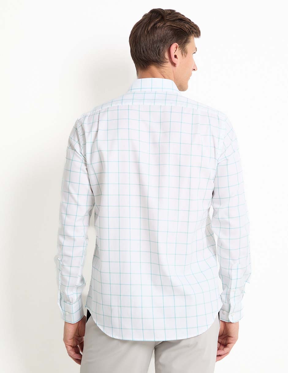 Camisa de vestir de algodón manga larga para hombre 2