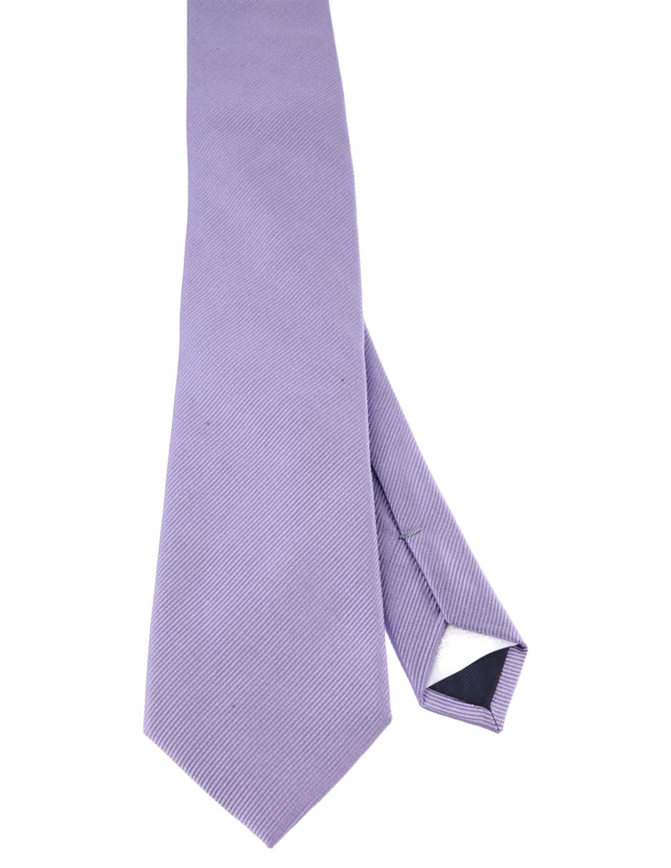 Corbata regular de seda estampado a rayas para hombre
