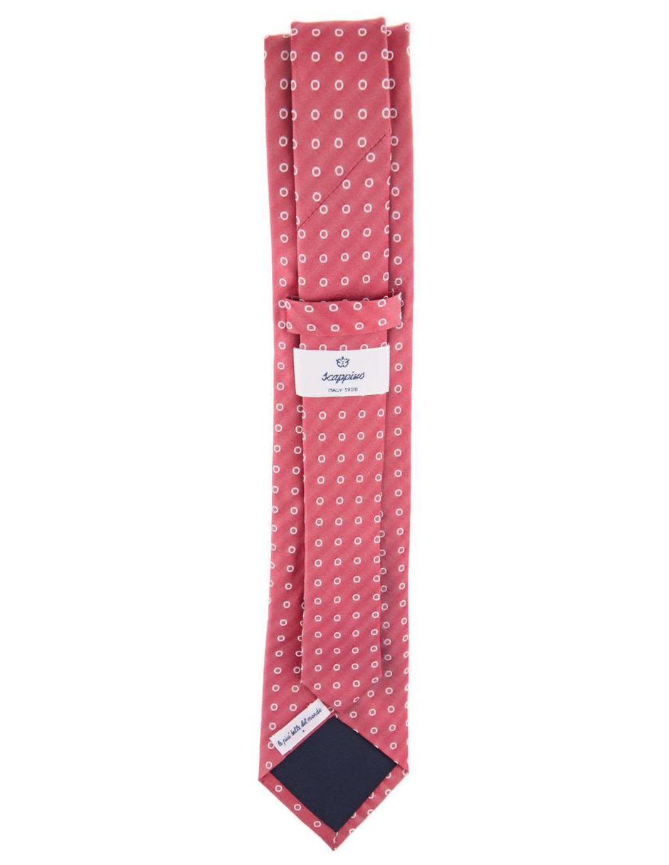 Corbata regular de seda estampado lunares para hombre 2