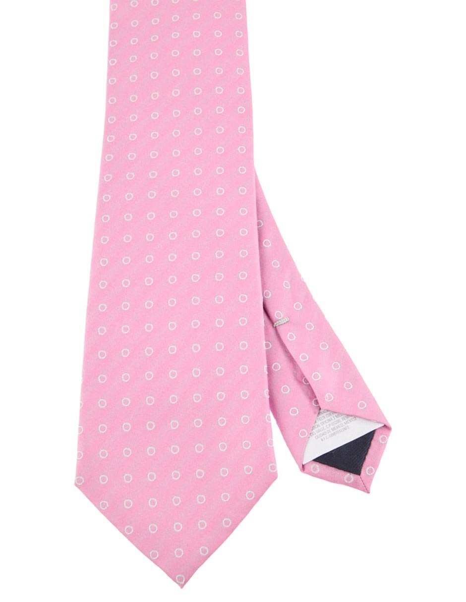 Corbata regular de seda estampado lunares para hombre