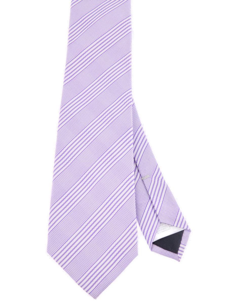Corbata regular de seda estampado a rayas para hombre Corbata regular de seda estampado a rayas para hombre