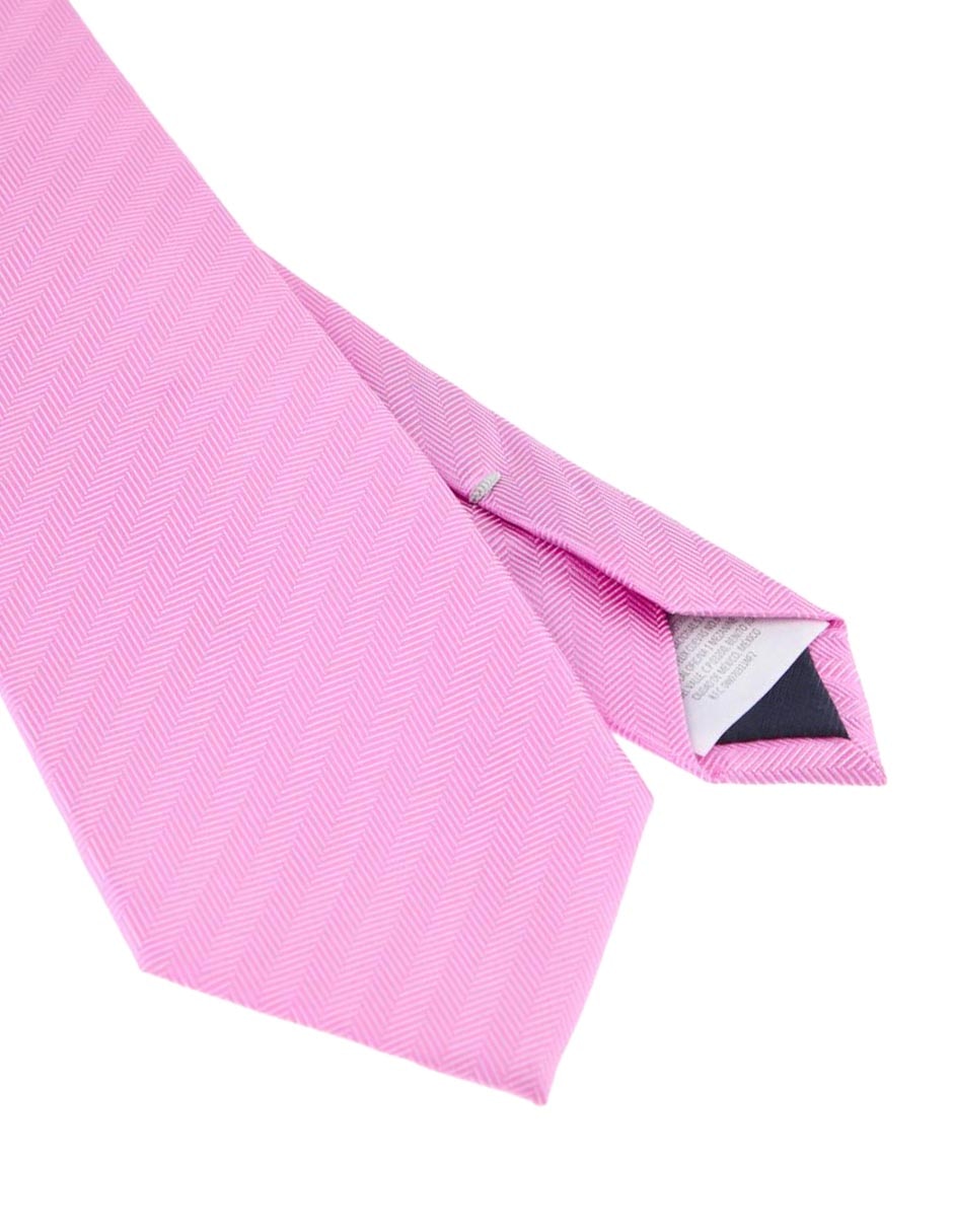 Corbata regular de seda estampado a rayas para hombre 3