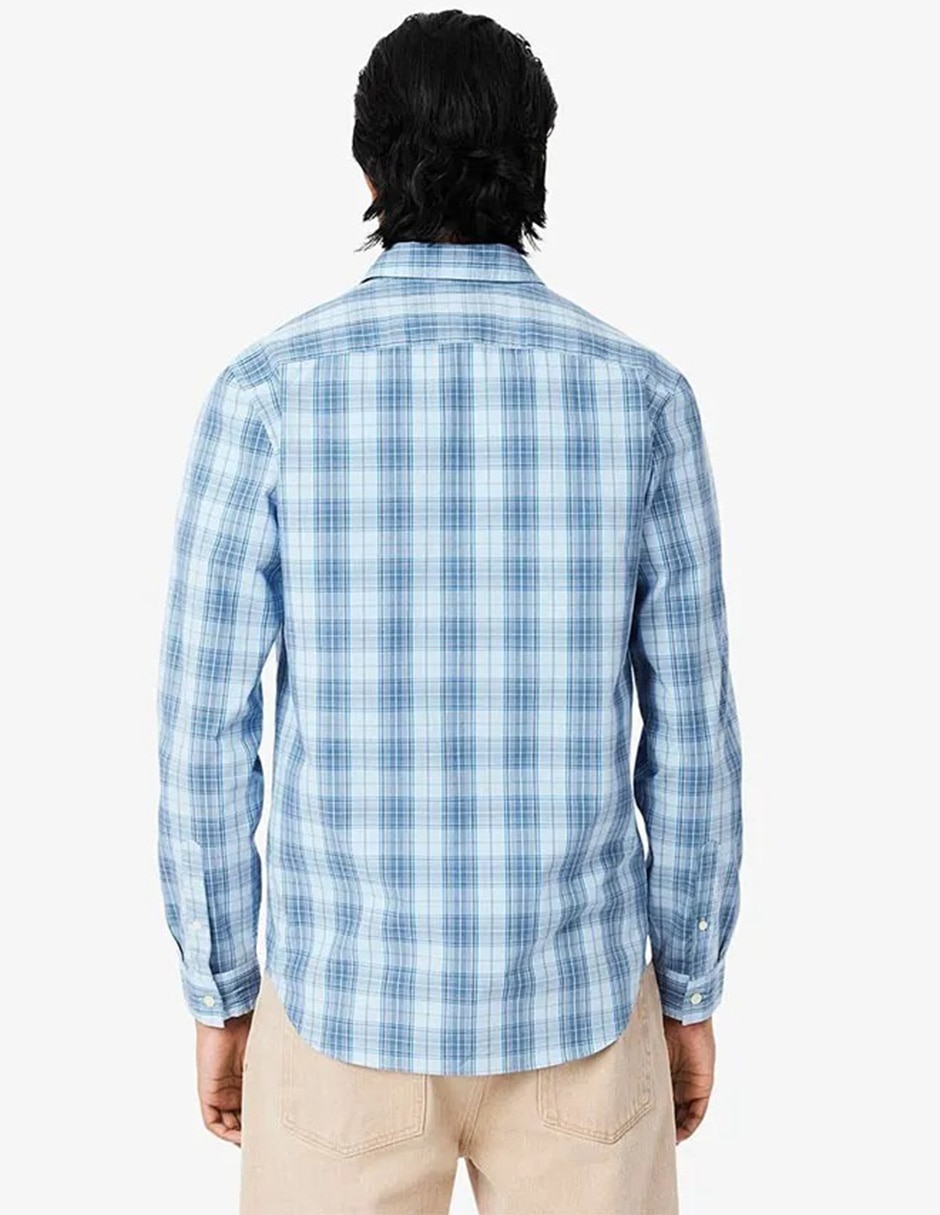 Camisa casual de algodón manga larga para hombre 2
