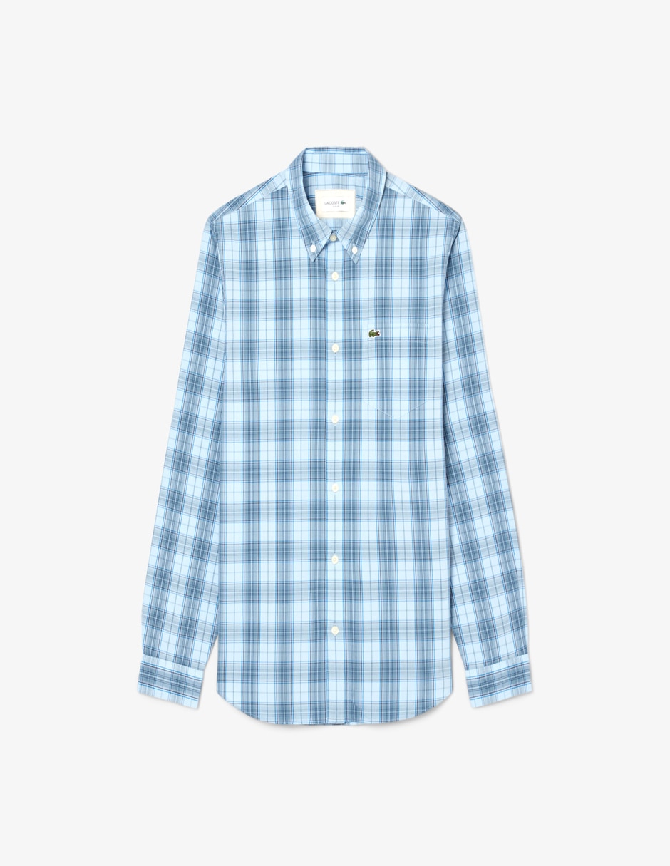 Camisa casual de algodón manga larga para hombre 4