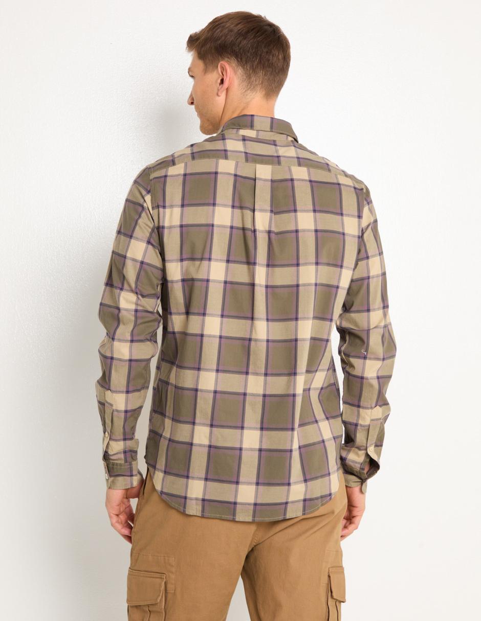 Camisa casual de algodón manga larga para hombre 2