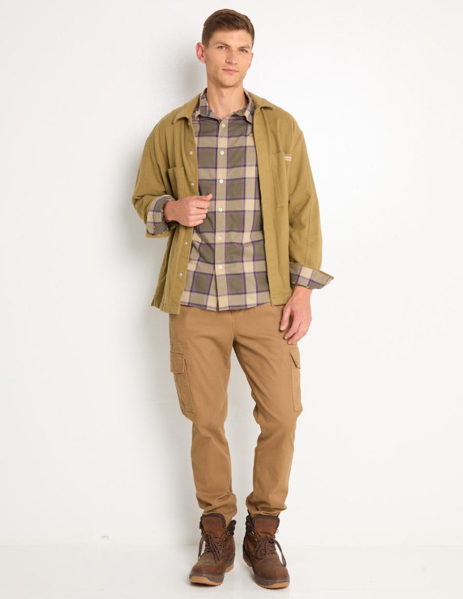 Camisa casual de algodón manga larga para hombre 3