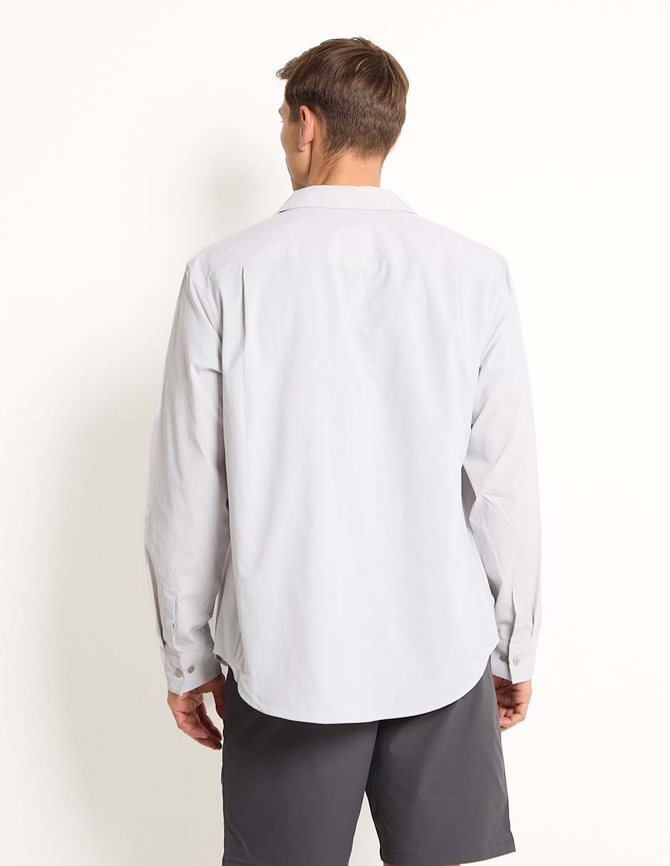 Camisa casual de algodón manga larga para hombre 2
