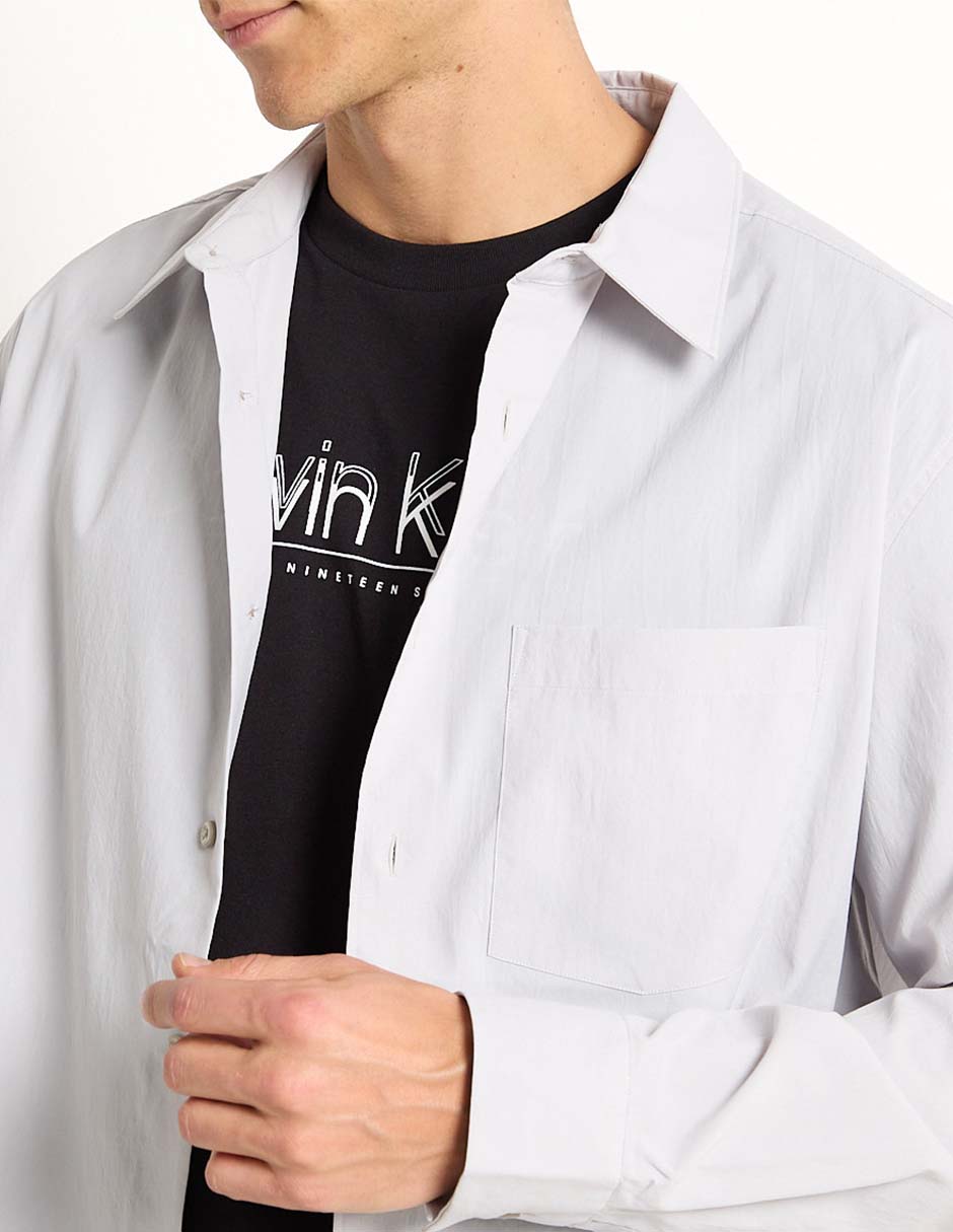 Camisa casual de algodón manga larga para hombre 4