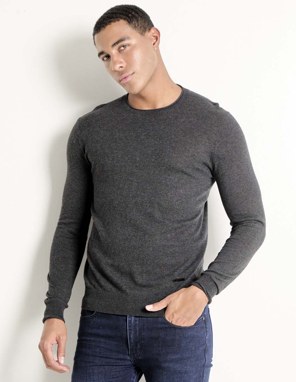Suéter cuello redondo para hombre