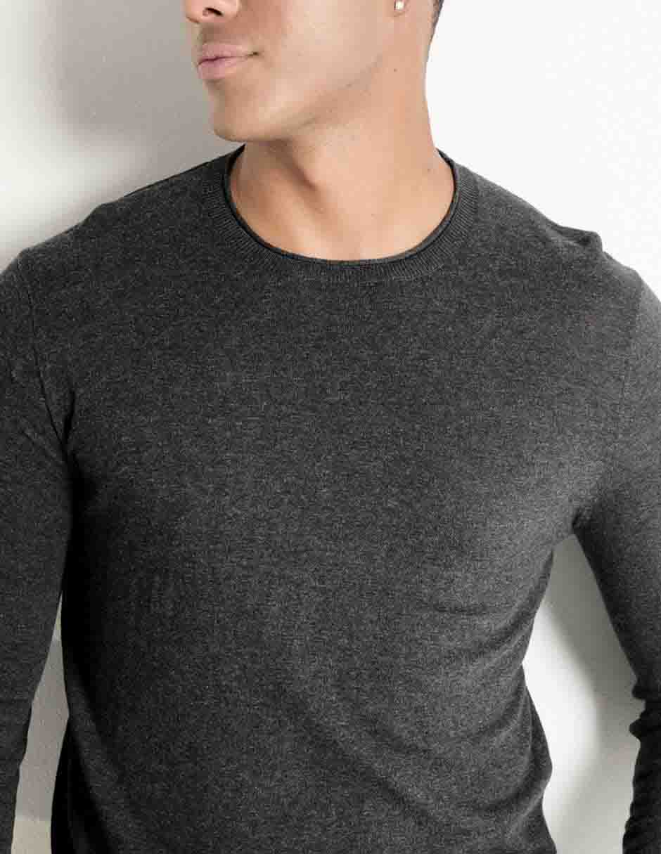 Suéter cuello redondo para hombre 4
