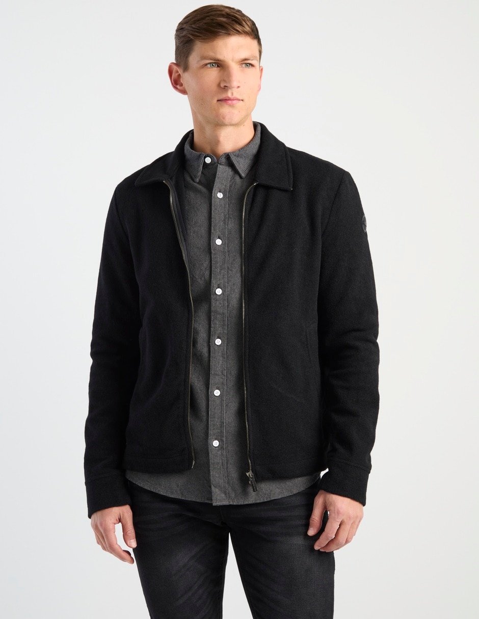 Chamarra harrington con bolsillos para hombre 1