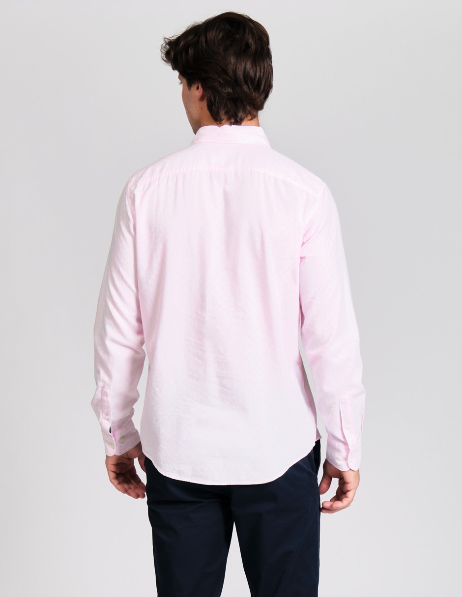 Camisa casual de algodón manga larga para hombre 2