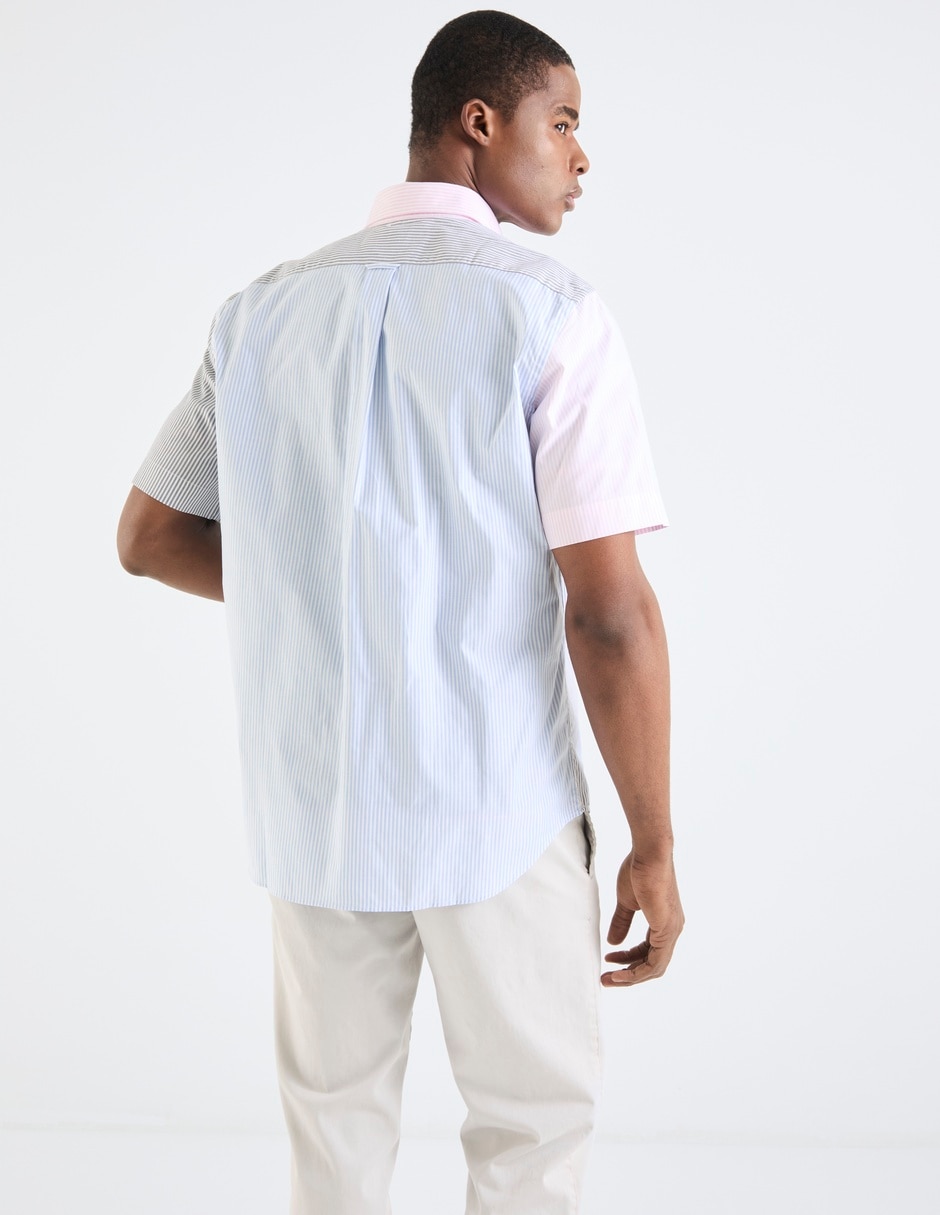 Camisa casual de algodón manga corta para hombre 2