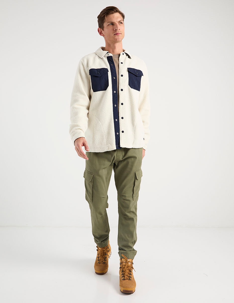 Sobrecamisa casual manga larga para hombre 3