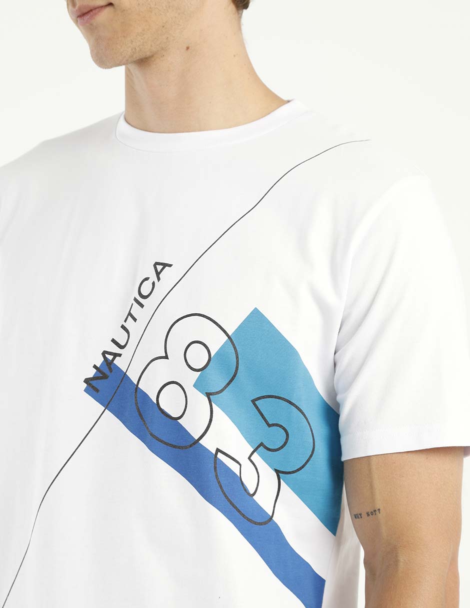 Playera Nautica cuello redondo para hombre 4
