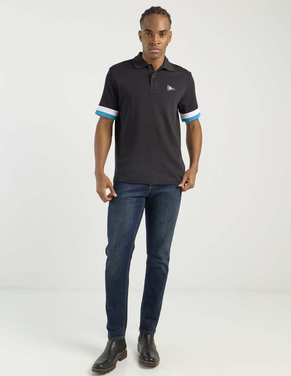 PLAYERA POLO NAUTICA N1S034, CH, NEGRO
