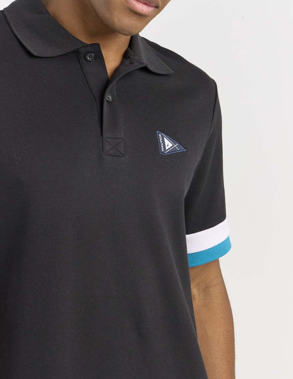 PLAYERA POLO NAUTICA N1S034, CH, NEGRO
