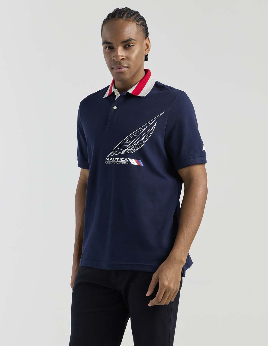 Playera tipo polo para hombre