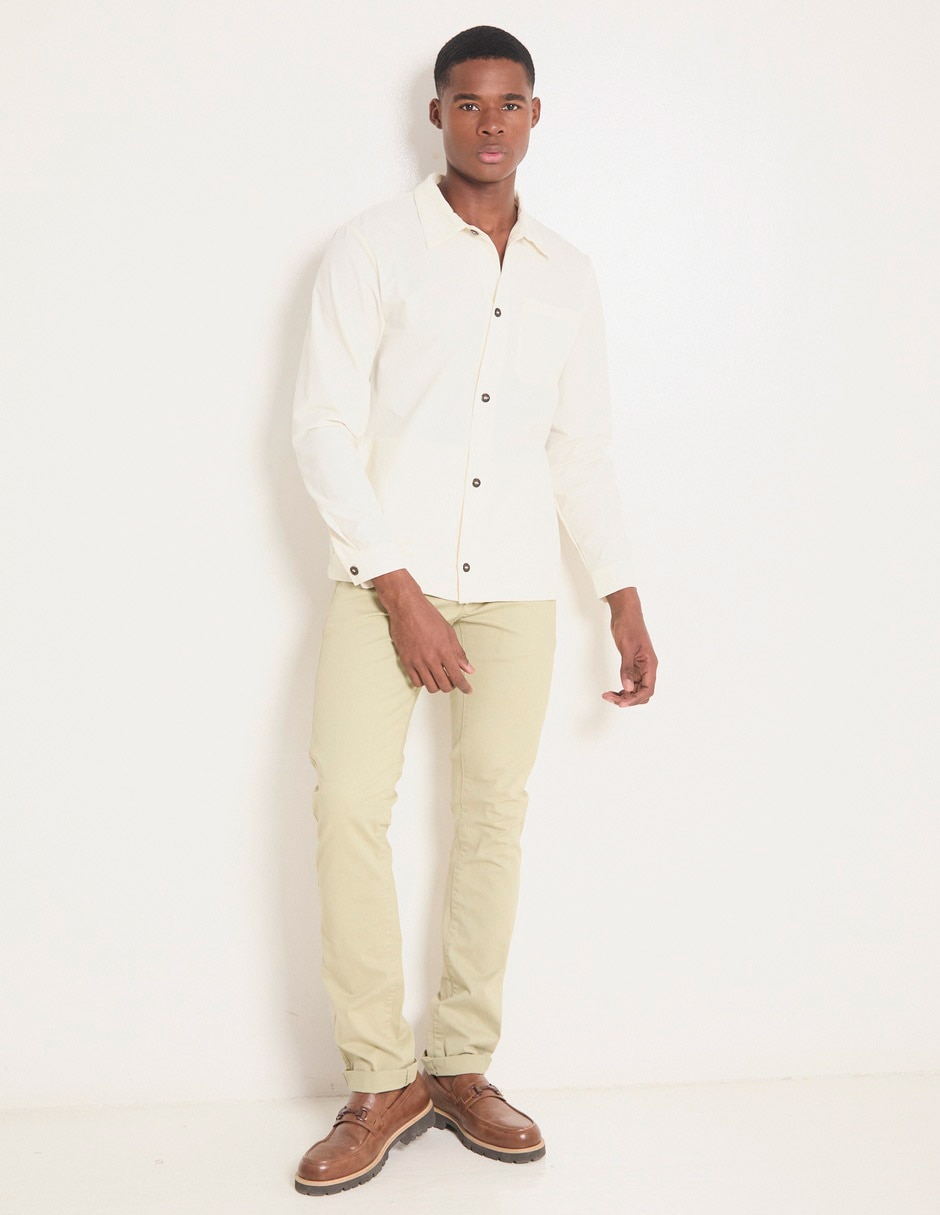 Camisa casual manga larga para hombre 3