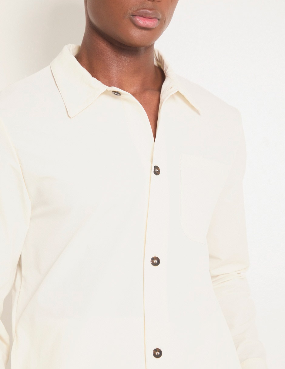 Camisa casual manga larga para hombre 4