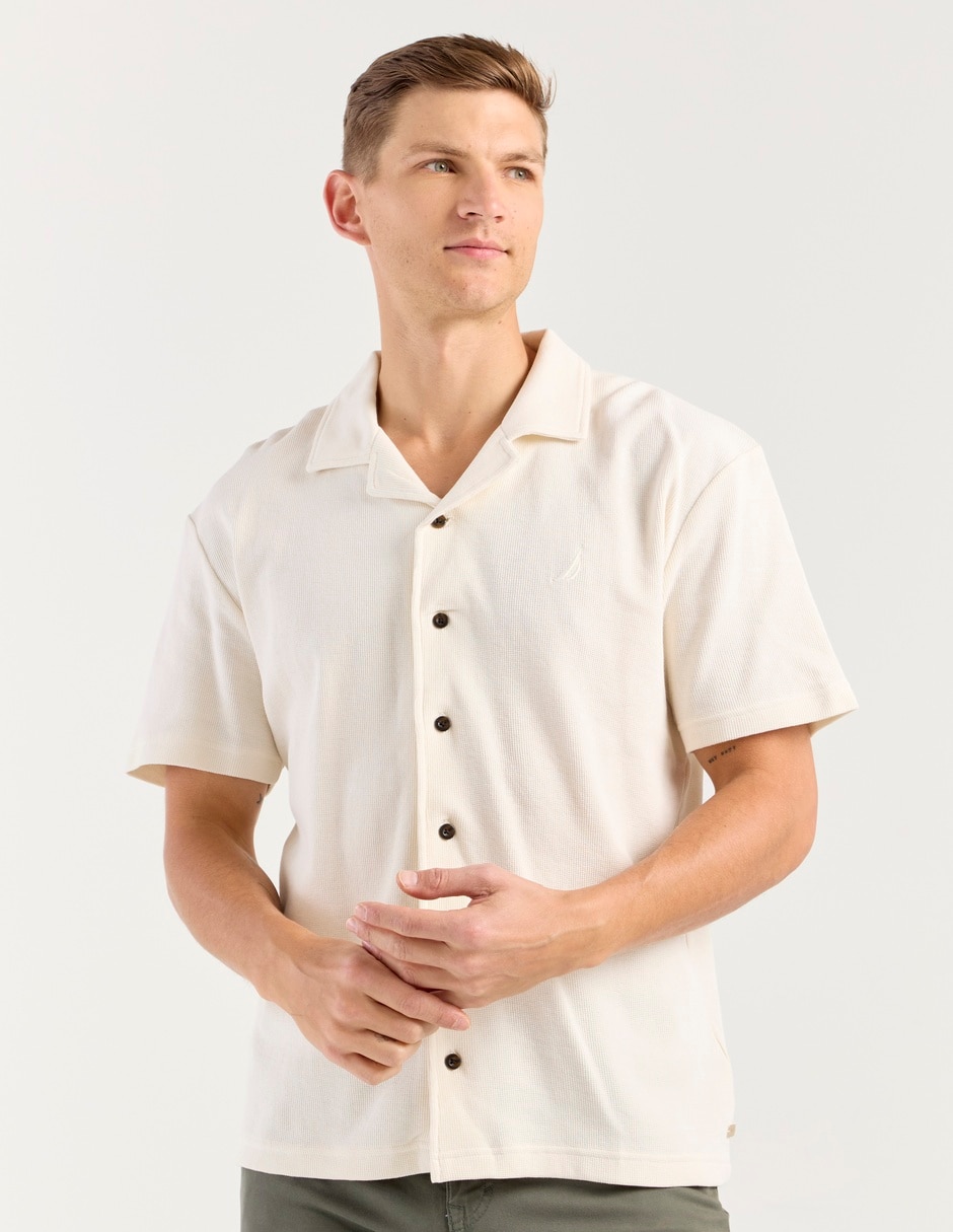 Camisa casual manga corta para hombre