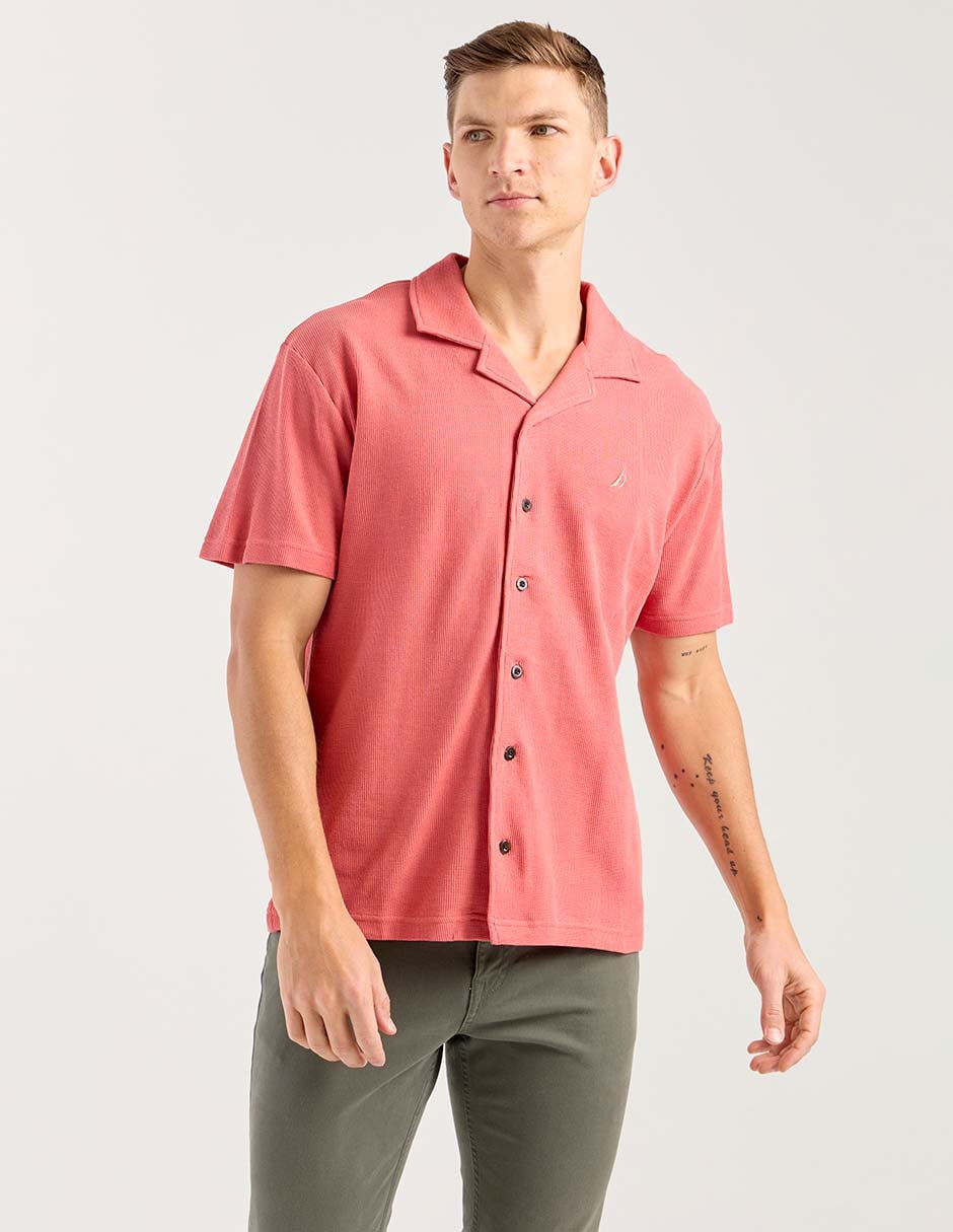 Camisa casual manga corta para hombre