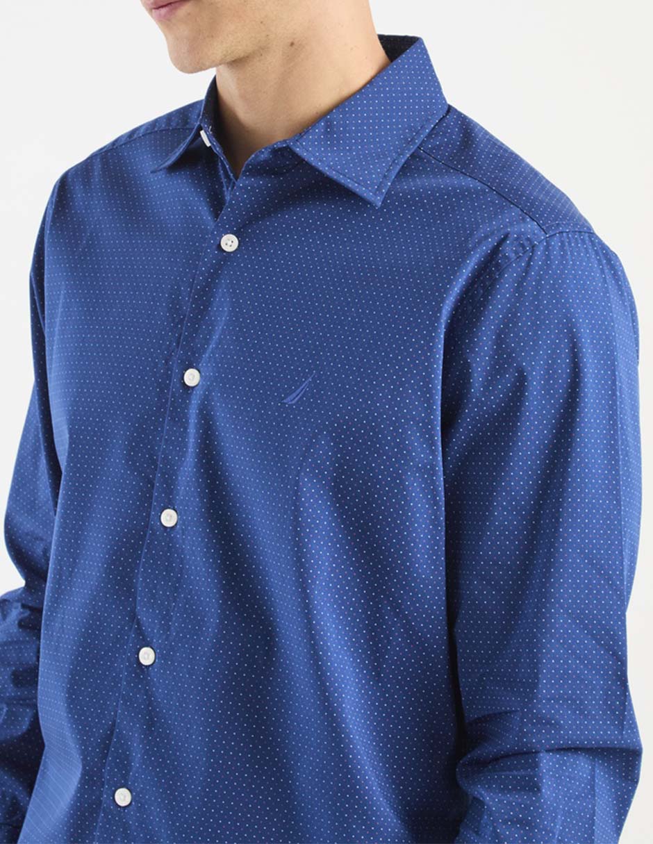 Camisa casual de algodón manga larga para hombre 4