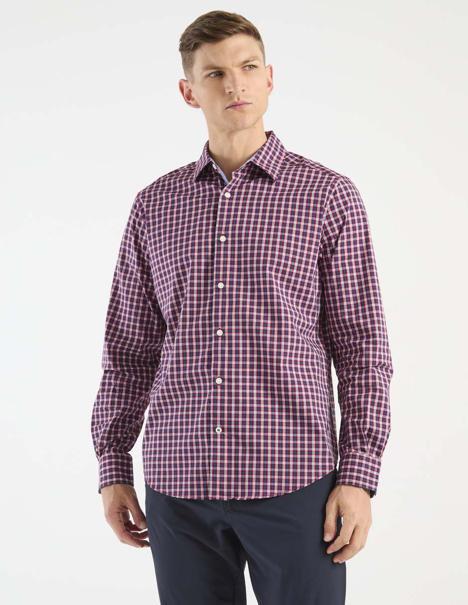 Camisa casual manga larga para hombre