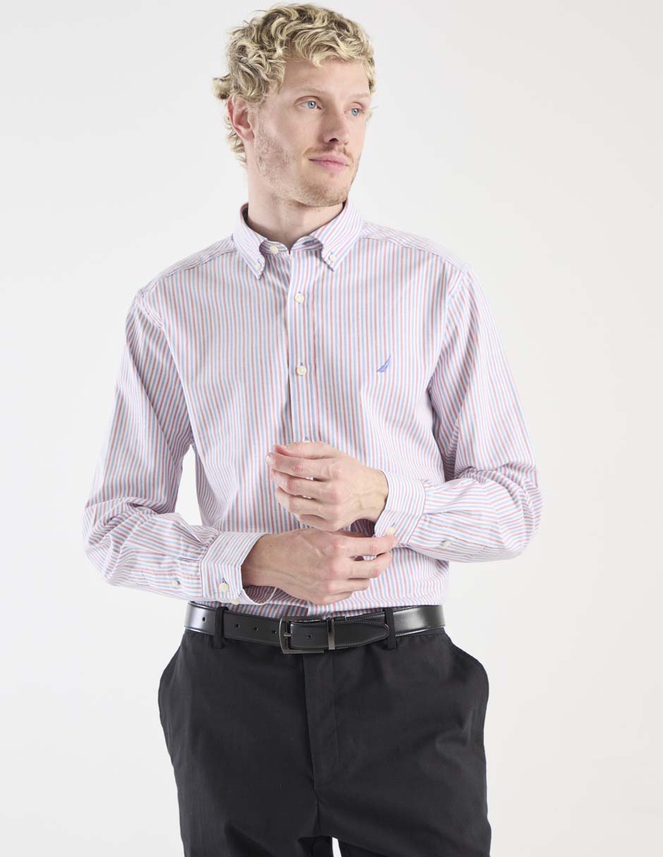 Camisa casual de algodón manga larga para hombre Camisa casual de algodón manga larga para hombre