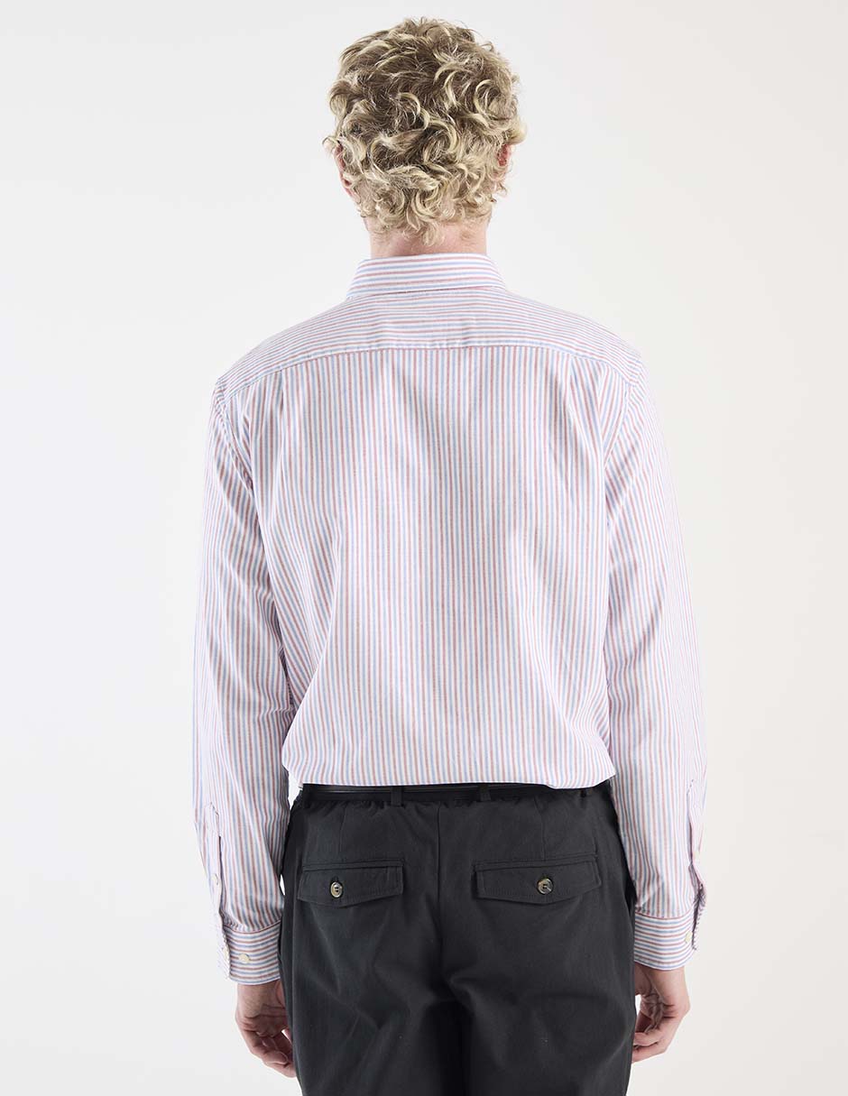 Camisa casual de algodón manga larga para hombre 2