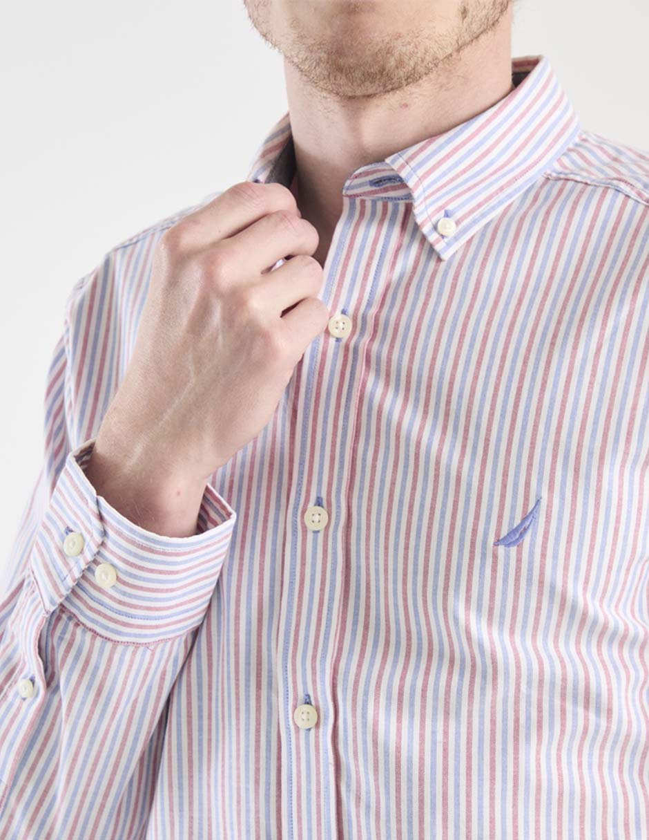 Camisa casual de algodón manga larga para hombre 4