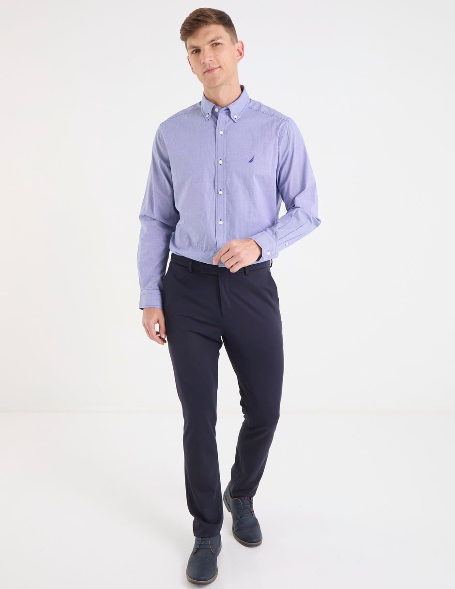Camisa de vestir de algodón manga larga para hombre 3