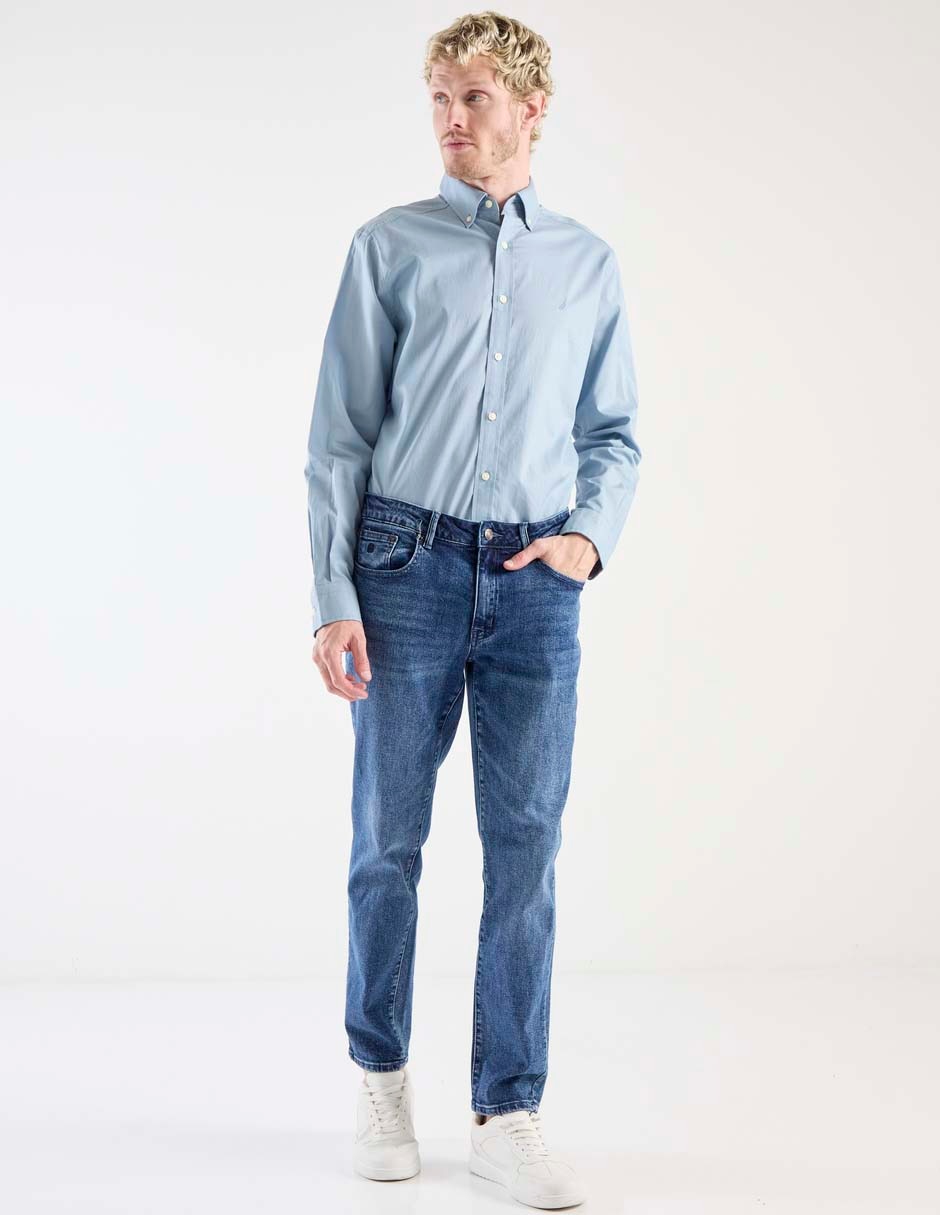 Camisa casual de algodón manga larga para hombre 3
